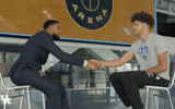 Karl-Anthony Towns sits down with Malachi Moreno (Photo via UK Athletics)